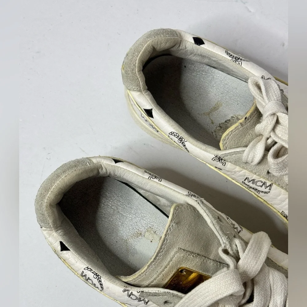 MCM x Puma US8 Classic White Suede Women’s Sneakers - Picture 8 of 16